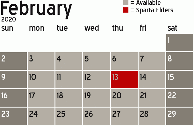 Missionary Dinner Calendar