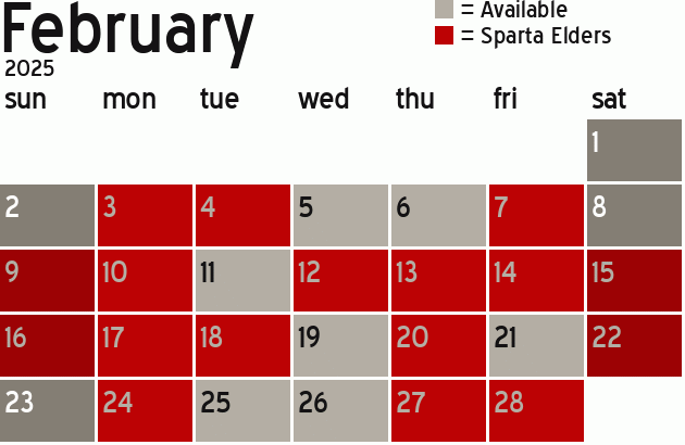 Missionary Dinner Calendar
