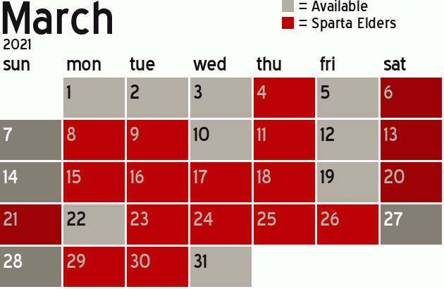 Missionary Dinner Calendar