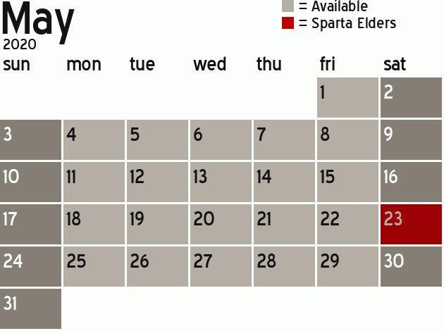 Missionary Dinner Calendar