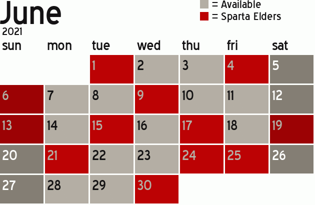 Missionary Dinner Calendar