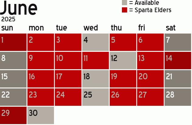 Missionary Dinner Calendar